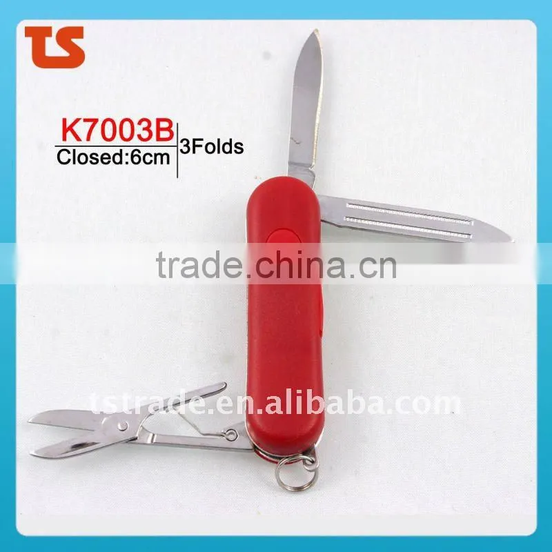 2014 Mini Multi Cute design LED metal utility keychain gift knife K404A