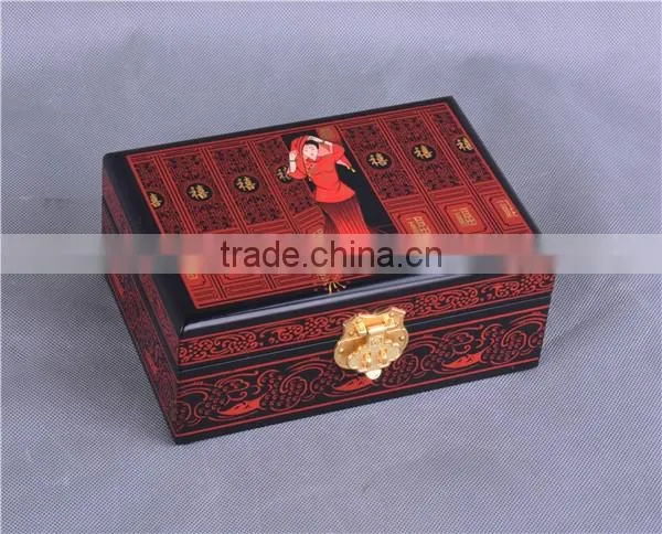 Red chinese lacquer Jewelry boxes/chinese style/eastern design/Home Decoration