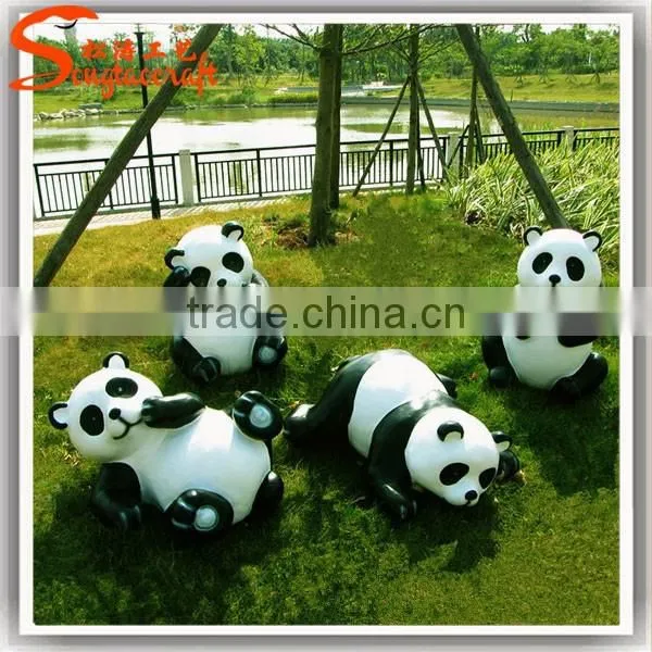Latest design artificial aniaml statue large garden fiberglass artificial saute