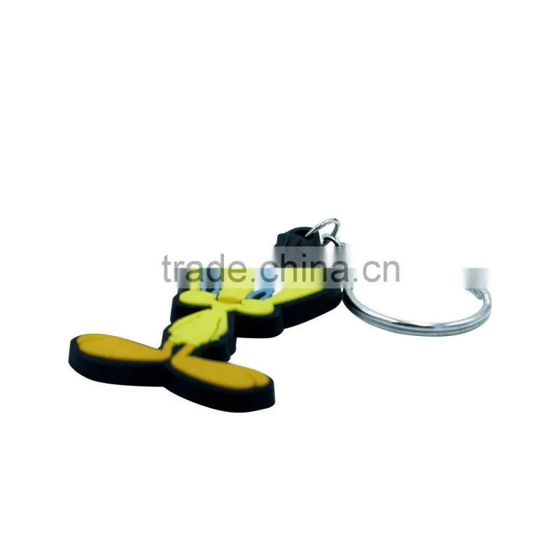 Factory custom high quality soft pvc keychains rubber keyring with cheap price