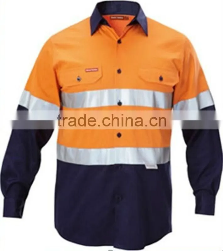 Men's Classical Work Shirt Softextile Hi Vis Work Shirt