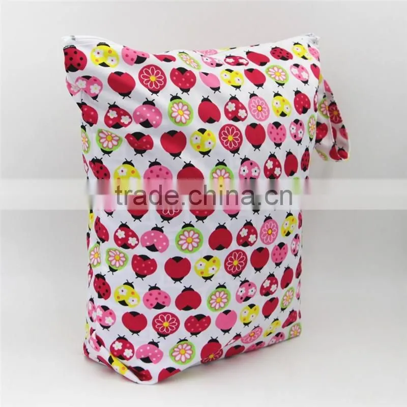 Animal Printed Multipurpose Custom Made Diaper Bags Reusable Nappy Cloth Wetbags