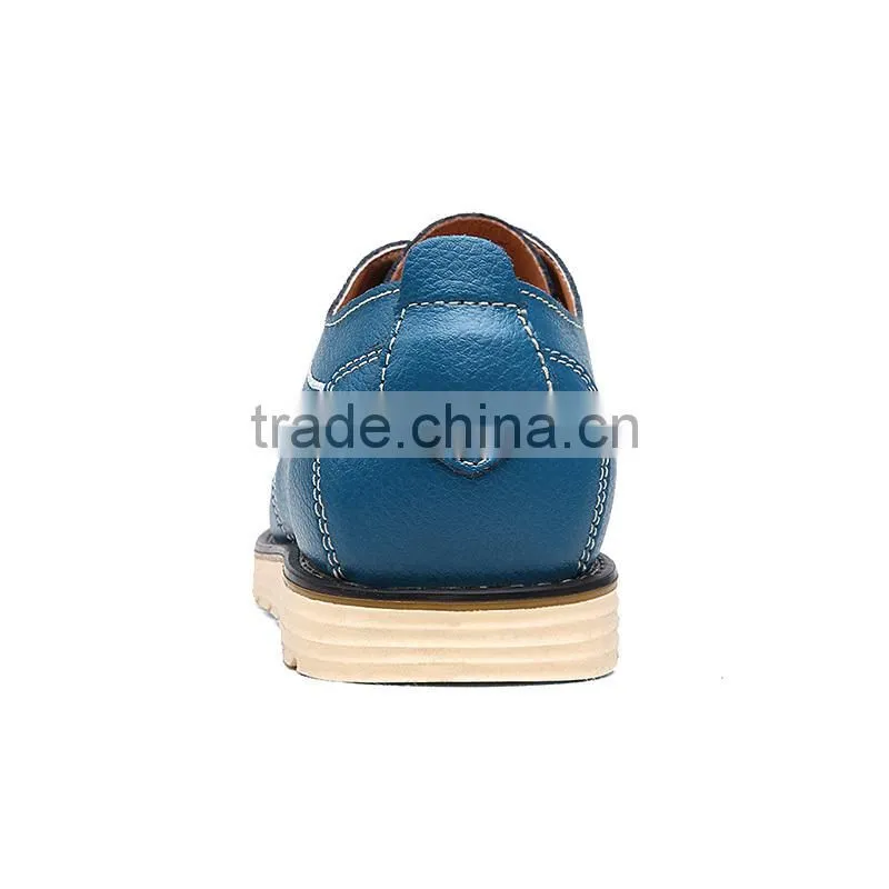 hot sell best quality men relaxation casual shoes leather fashion, adults business leather shoes casual made in china factory