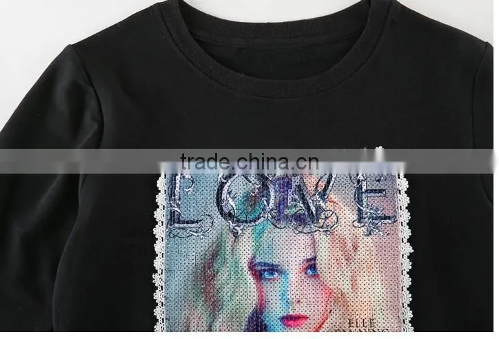 Plus size women sweater brand OEM service spring antumn European simple fashion style