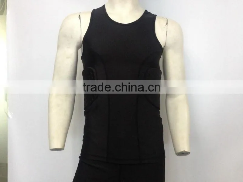 Custom Rubber Foam padded protective compression shirt