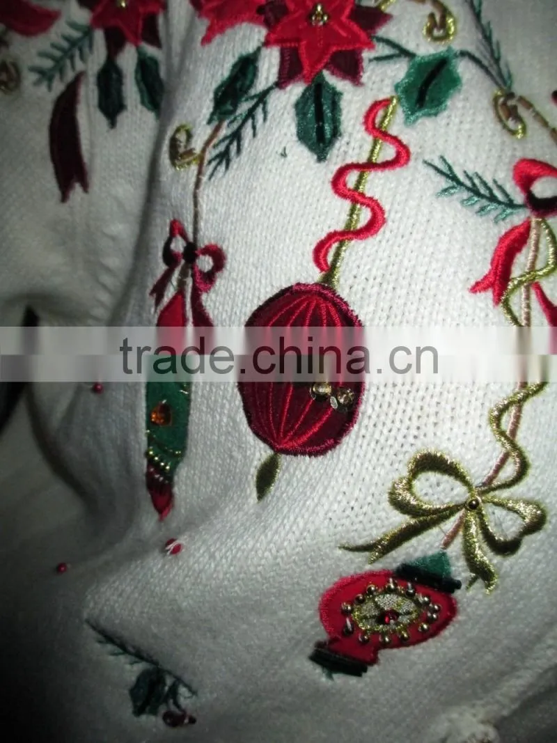 sexy pullover woolen christmas sweater new designs for women