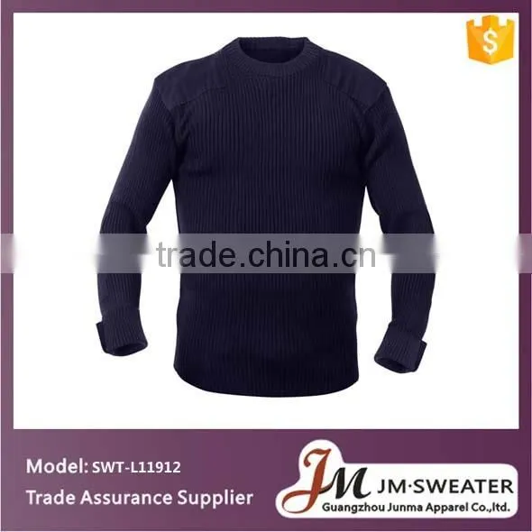 navy blue crewneck police armed forces mens military sweater