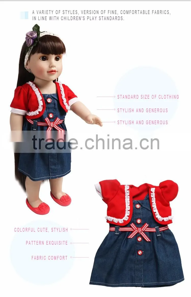 Customized 18 inch american girl dolls kid's doll
