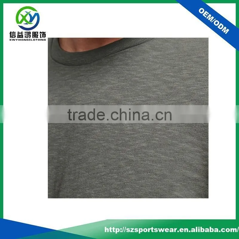 Mens high quality black color breathable 100% cotton long sleeve t shirt