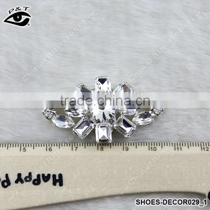 Classical Rhinestone Shoe Clip Ornament for high heel lady women shoes accessories crystal clips