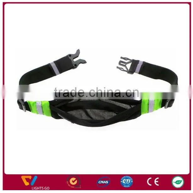 Adjustable comfortable neoprene Reflective Universal Outdoor Waterproof Belt Waist Bag