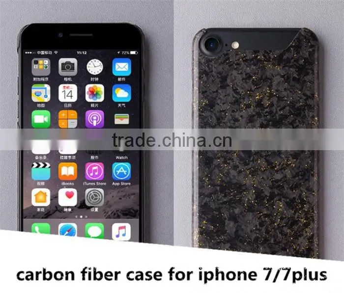 amazon NEW 2017 China carbon fiber phone case for iPhone 7 Mottled irregular pattern