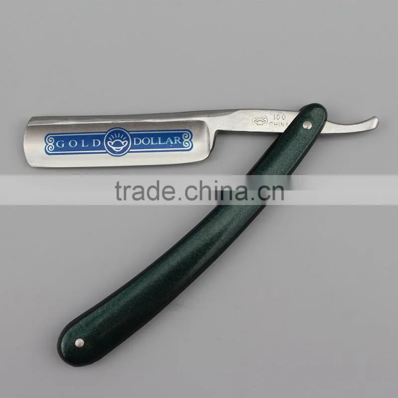 "GOLDOLLAR 100" stainless steel barber straight razor straight razor