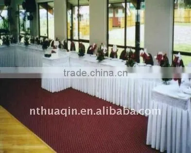 100% polyester table skirts for banquet wedding table linen table skirts