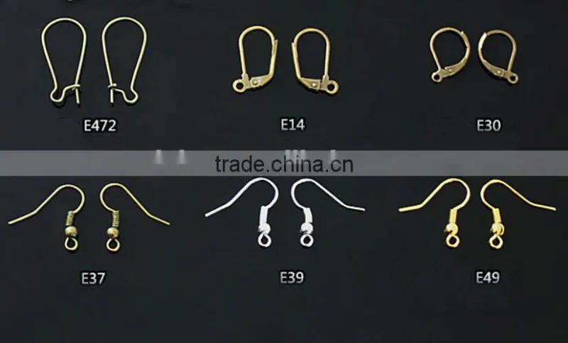 Cheapest Earring Hooks Jewelry Findings Ear Wire For Jewelry Making DIY Fish Hook Ear Coil U Pick