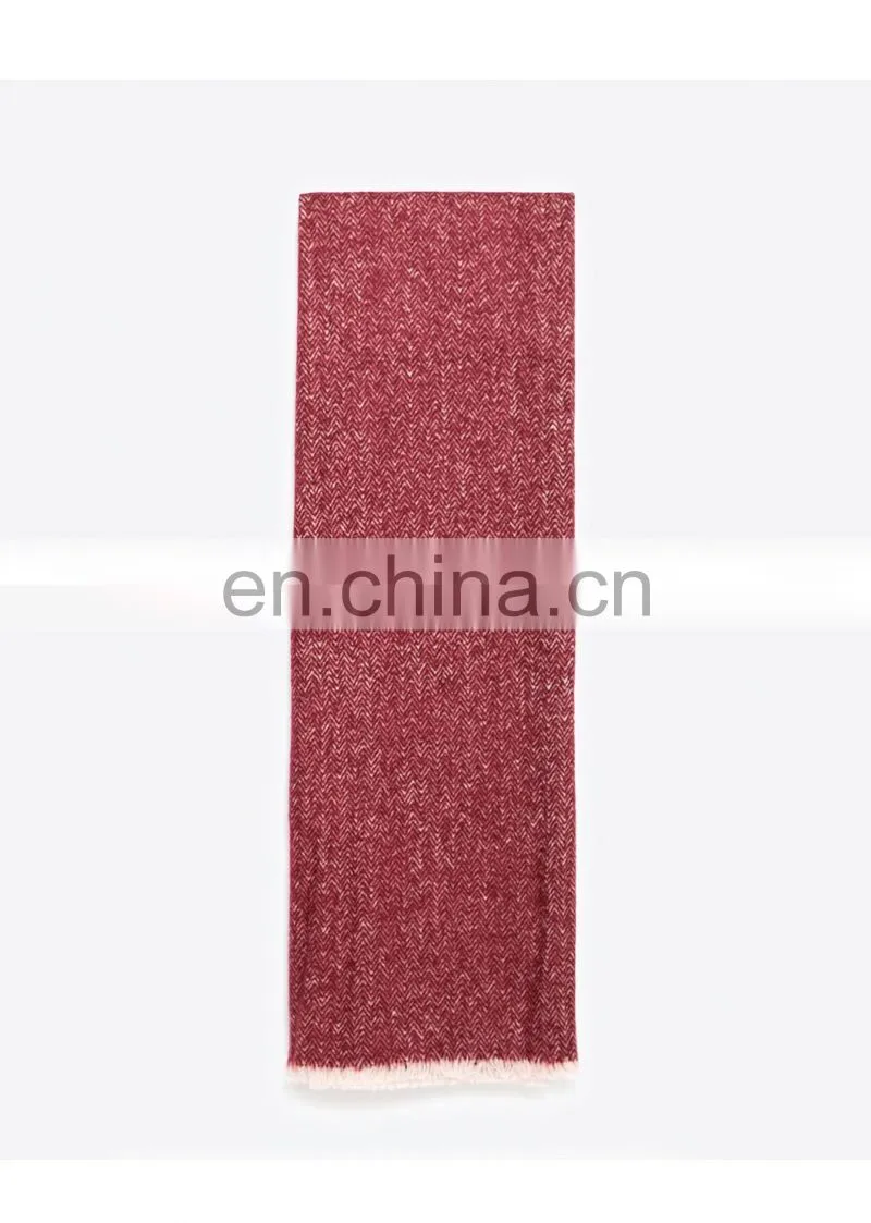 Ladies Winter Warm Scarf Zigzag Twill Long Cashmere Scarf