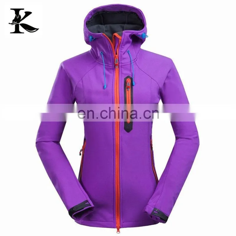 2016 womens purple outdoor sport climbing softshell jackets