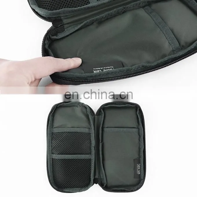 Accessory Organizer Bag Travel Mobile Chargers Cables Battery Storage Pouch