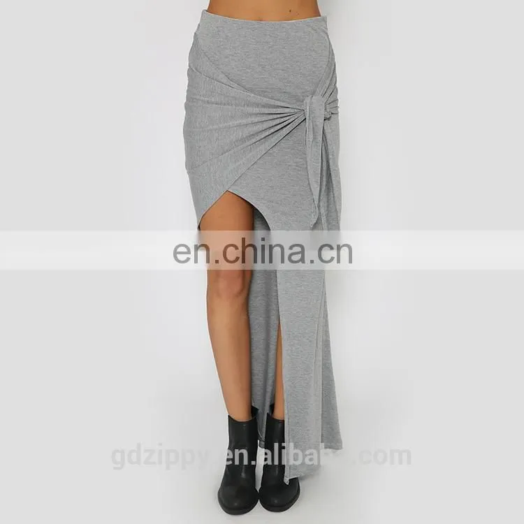 women clotheses new fashion women long skirt in grey