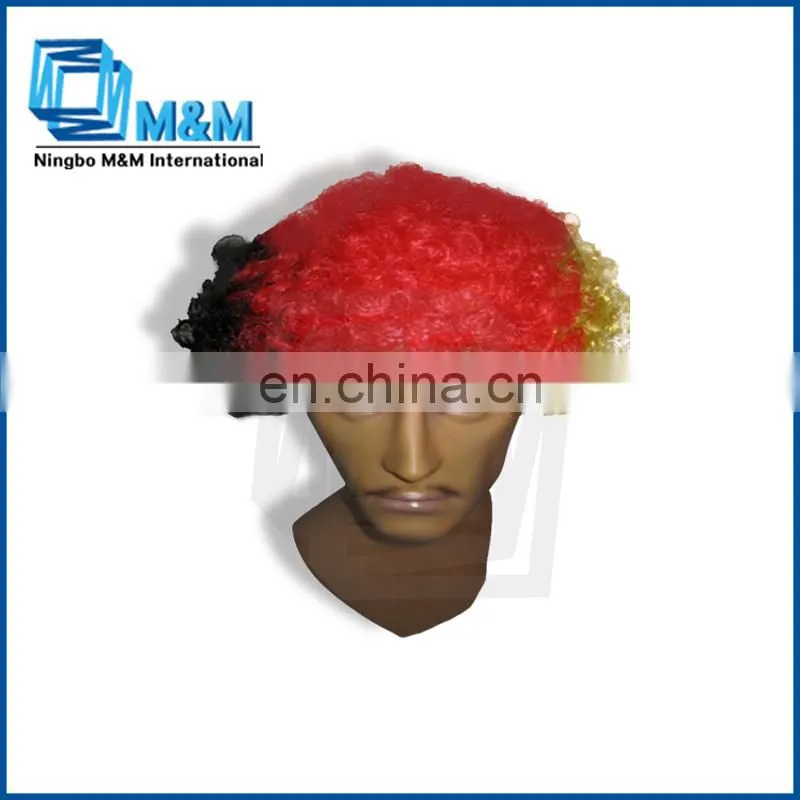 fashion Ecuador country flag design cheering wigs for fans