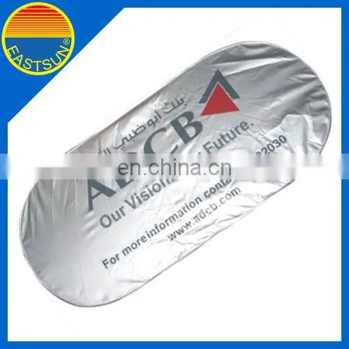 EASTSUN Customized Pop Up Car Sunshade Round Silver Car Sun Visor For Front Window