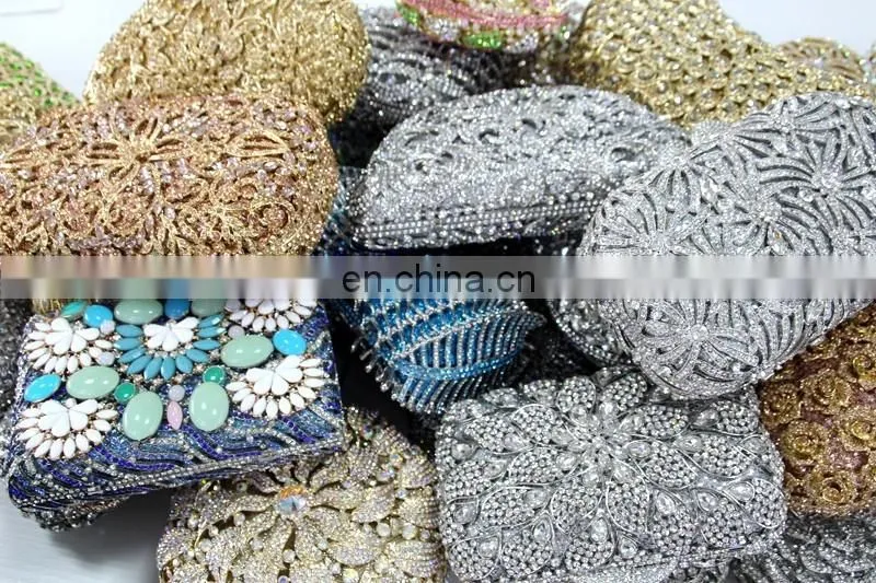 Crystal evening clutch bags/stone cluth bags/clutch evening wedding favor bags