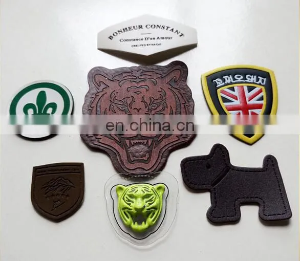 soft Branded PU PVC Leather Logo Patch