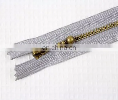 15cm Colorful Unique Bronze Zipper For Fabric