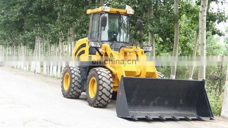 2 T 4x4 Small Front Shovel Wheel Loader ZL20F with bigger snow bucket