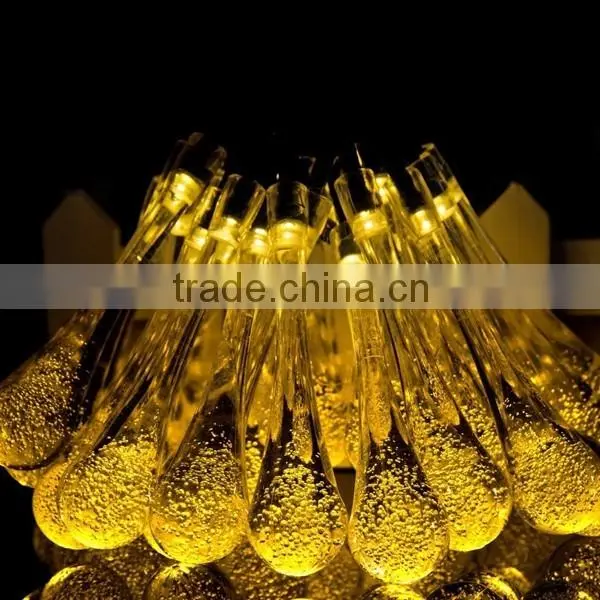 LED Water Drop Solar String Fairy Waterproof Lights Christmas Lights Solar Powered String lights for Garden, Patio, Yard HNL213S