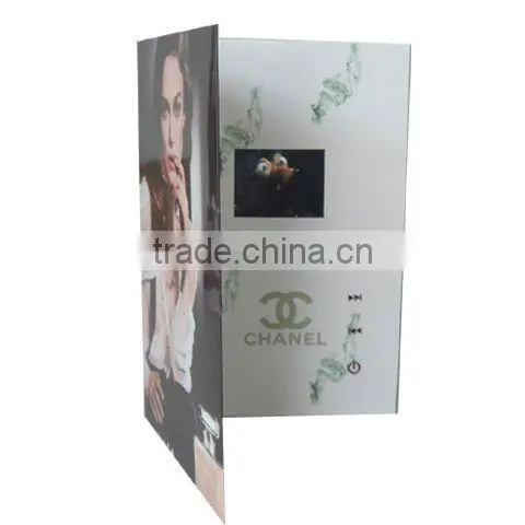 2.4" LCD video brochure, video greeting card,video mailer