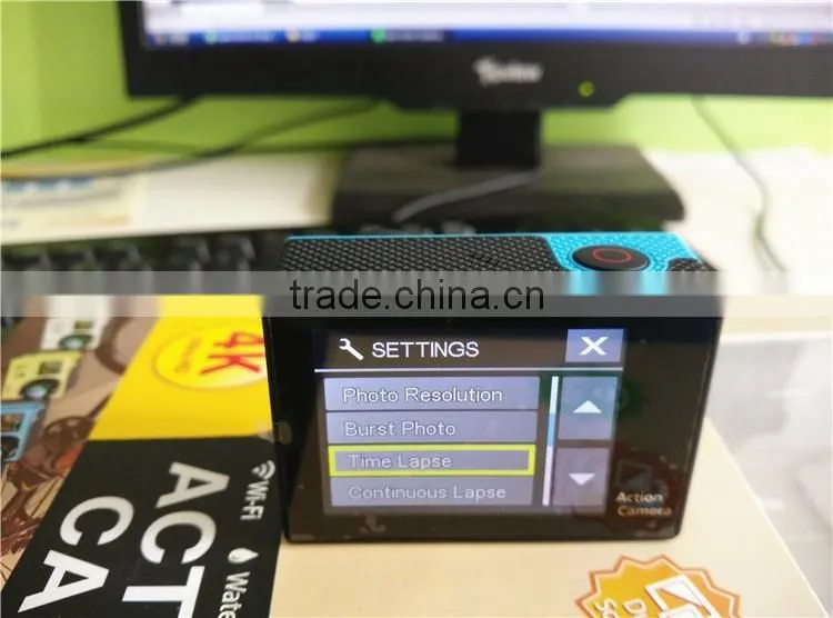 0.95" OLED Front Screen 2.0" LCD Back Screen Dual Screen 4K(3840*2160) Action Camera H3 with WiFi Remote Controlling Via APP