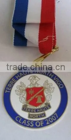 custom medal producer custom metal medal with ribbon