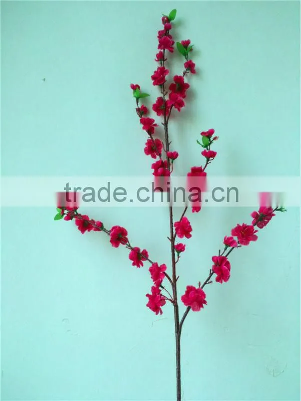 artificial peach blossom flower branch