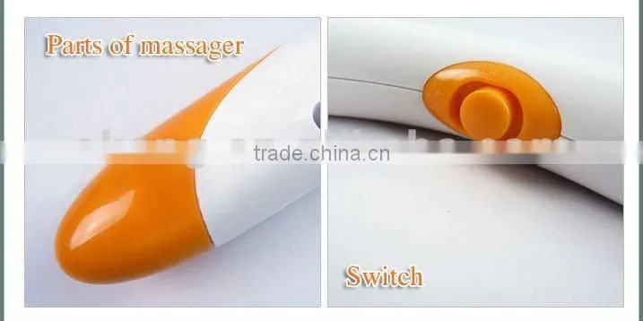 Heating manual neck massager