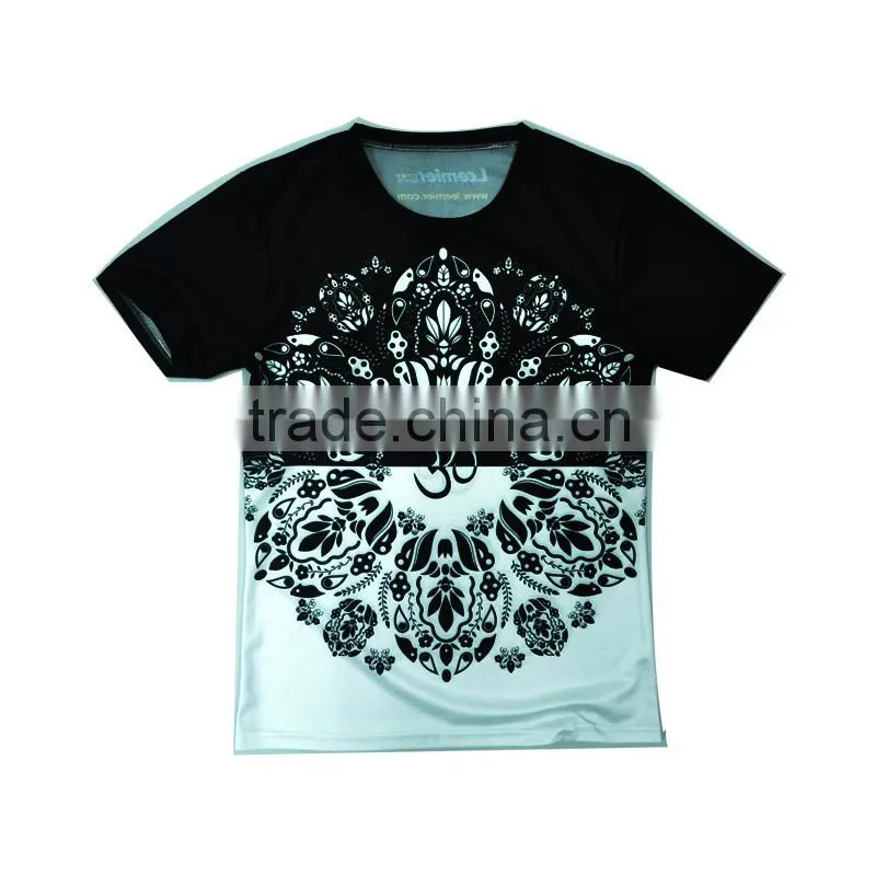Men O-neck t shirt 100% polyester