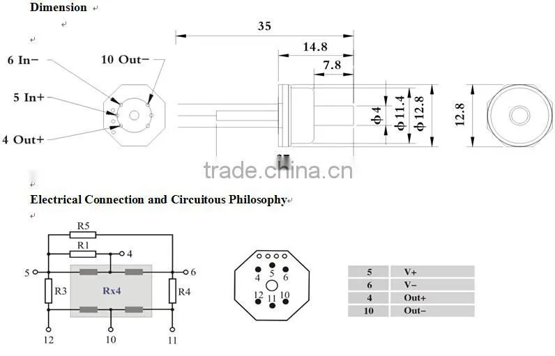 Gas pressure sensor