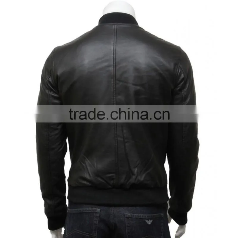 turkey bomber leather jacket