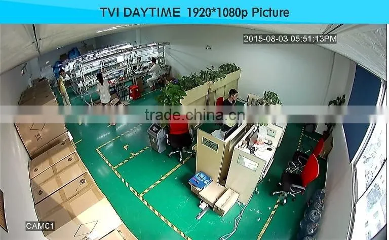 1/2.8"SONY CMOS 2.0Megapixel fisheyes 360 degress 2.1mm fixed lens 1080P TVI Dome camera 20m IR Dome TVI mini Camera