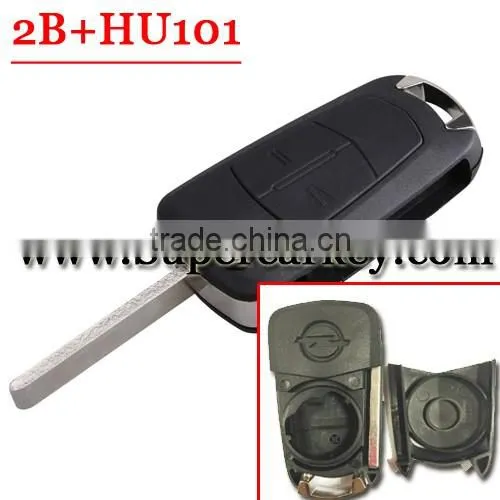 2 Buttons Flip Remote Folding Car Key Fob Case for Vauxhall Opel Corsa Astra Vec