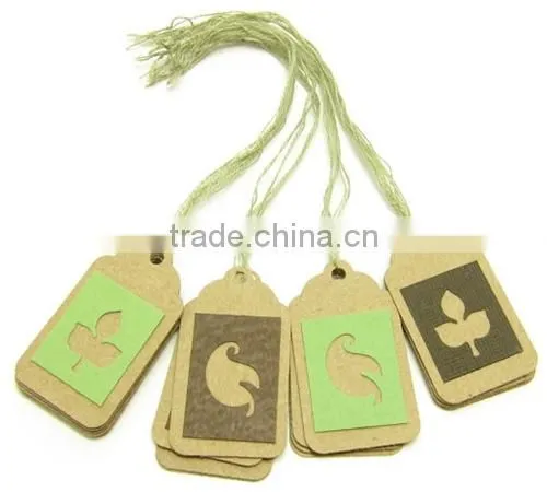 Custom Factory Price Brown Kraft Paper Hang Tags