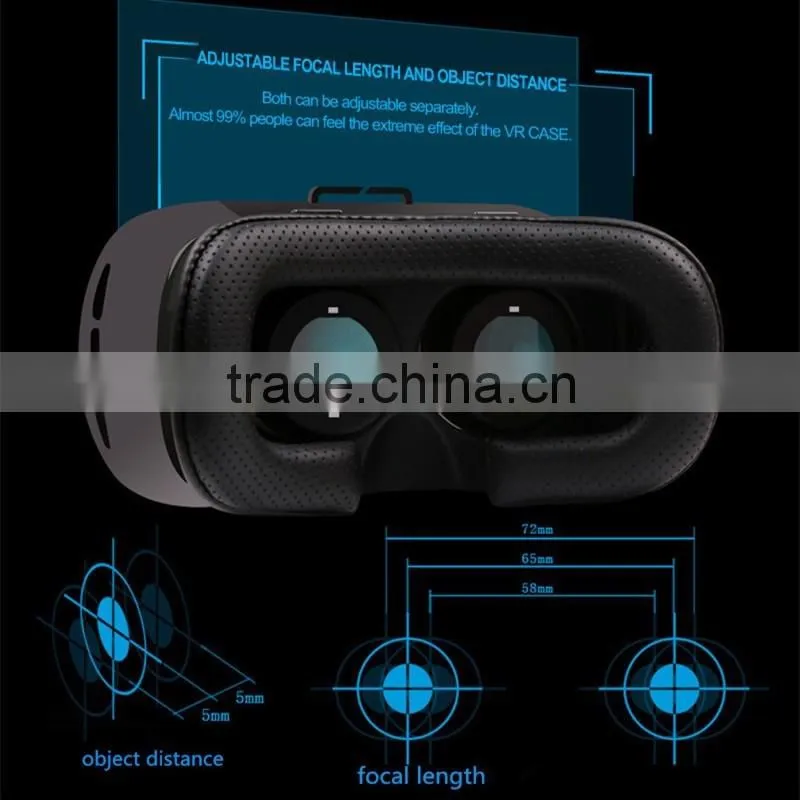 2016 Hot Selling Best Price 3D VR Glasses Aspheric HD Lens VR BOX 2.0
