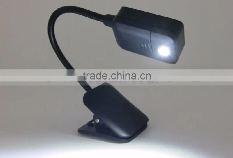 IP33 Grade 7lm LED Warm White Light Source LED Clip On Book Light
