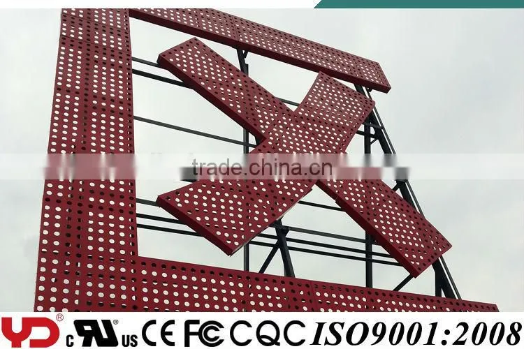 YD IP68 CE UL FCC V-0 clear advertising pixel outdoor logo LED Lights