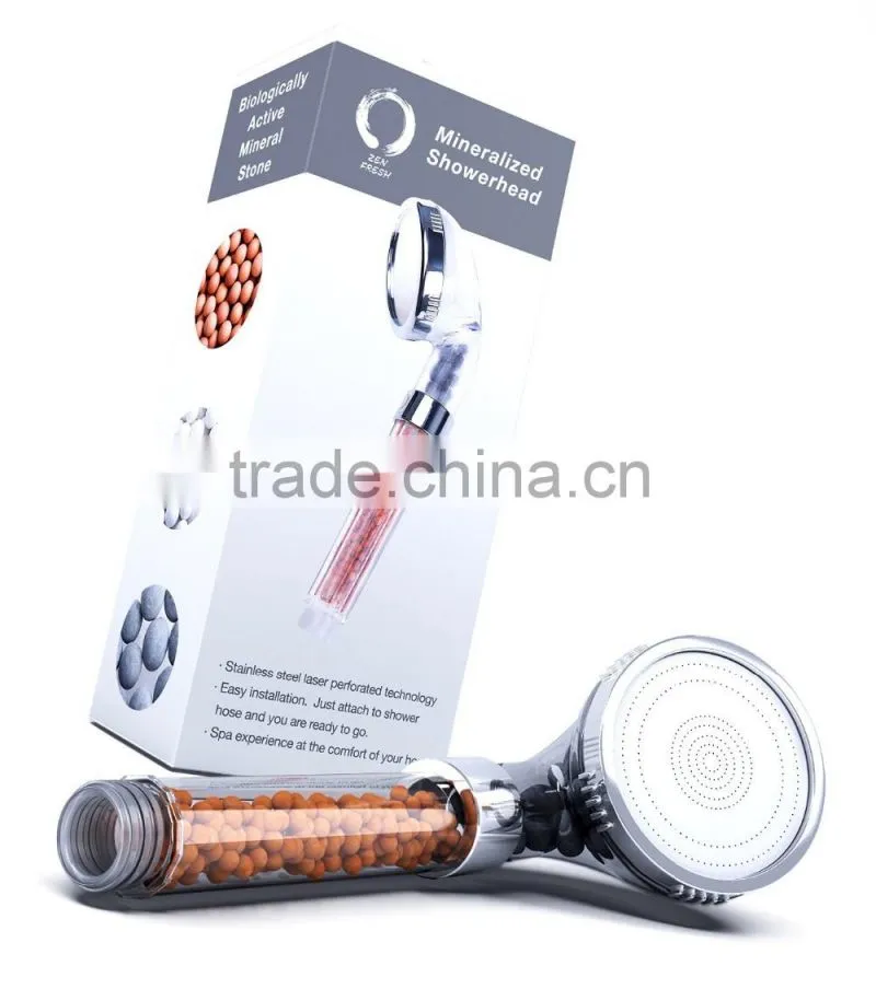 Rainfall Massage Jets Dual Function Overhead Shower Head Handheld Wand Combo Set