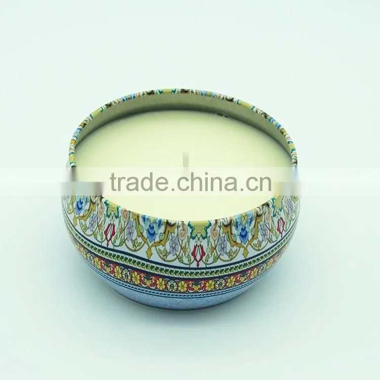 metal tin candle/ travel tin candle/scented tin candle with printing custom logo