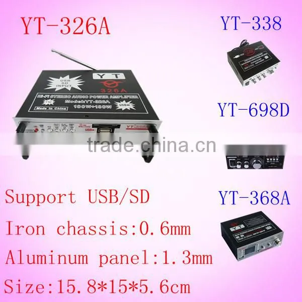 desk home appliance amplifier YT-326A with FM & support CD/DVD/VCD input HOT!!!Top sell
