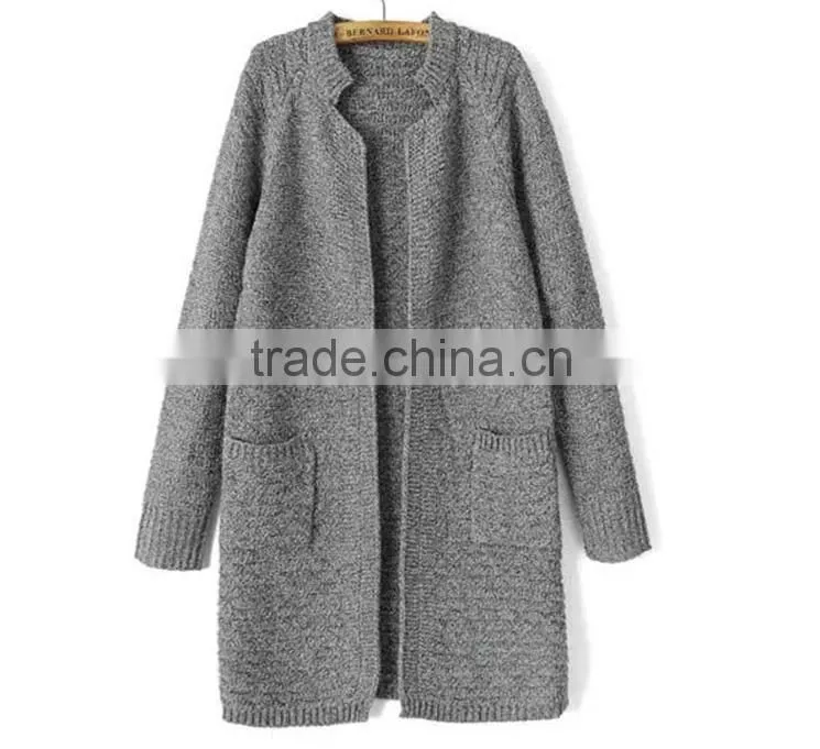 Long sweater coat wool knitting wear lady winter cool warm cardigan coat
