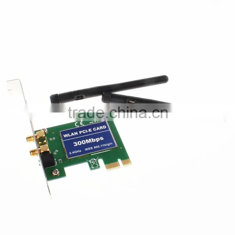 Mini 2T2R 2dBi Built in Wlan PCI-E Card Wireless 300Mbps RT5392 WiFi USB Dongle with External Antenna