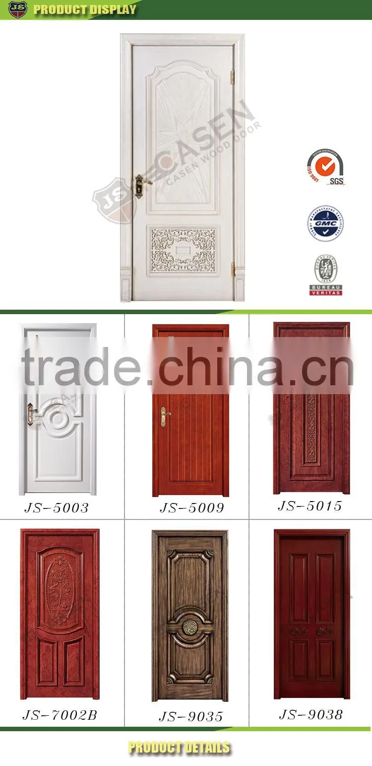 Mahogany morden fancy polished entry solid wood door
